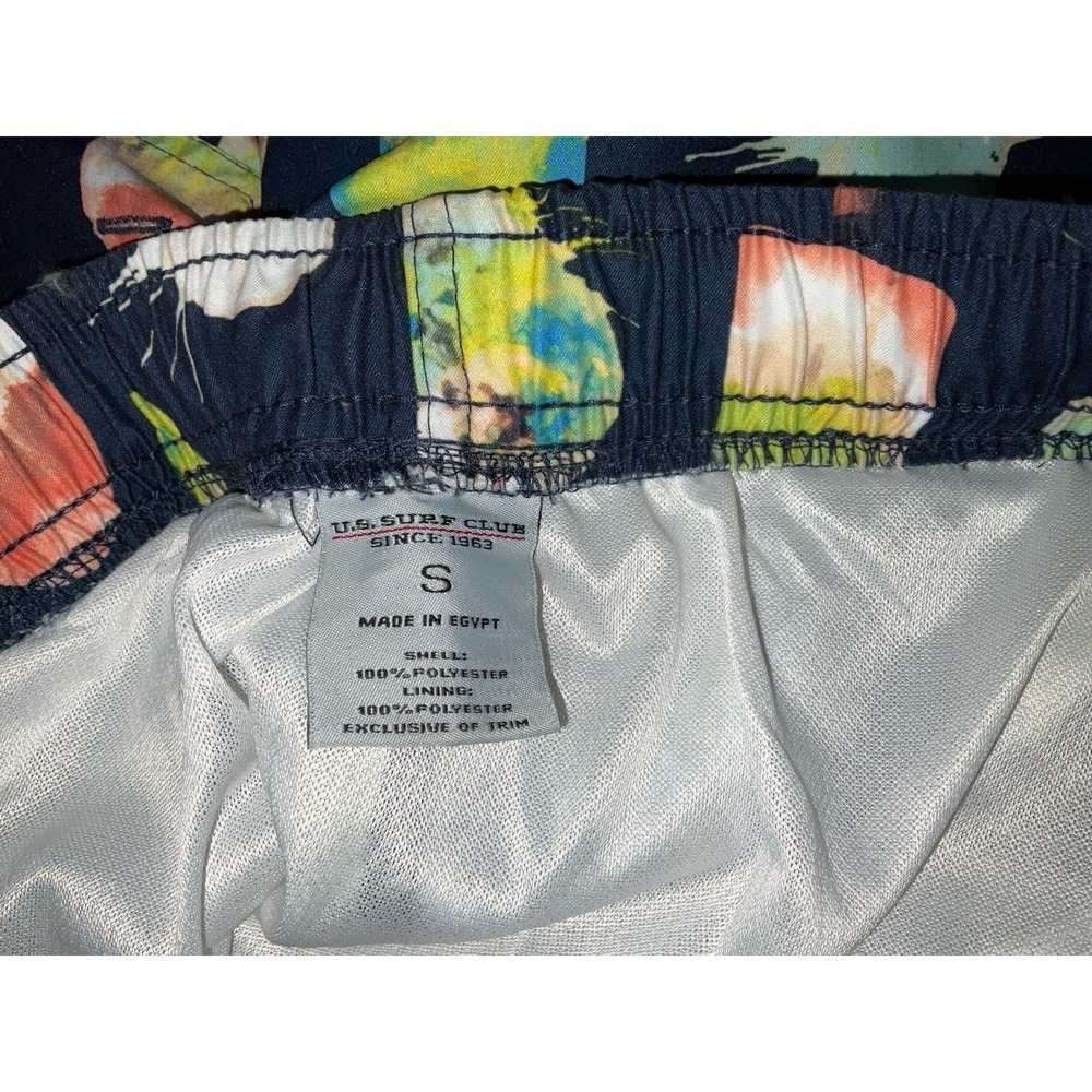 NWT Men's U.S. Surf Club Oahu, Hawaii Ice Cream‎ Cone Lined Swim Trunks - Small - Picture 7 of 7